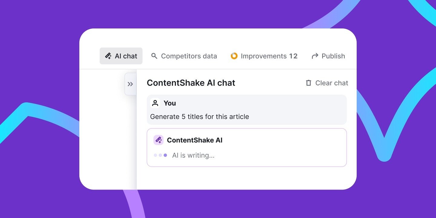 With New AI Chat, ContentShake AI Is Your Ideal Writing Partner