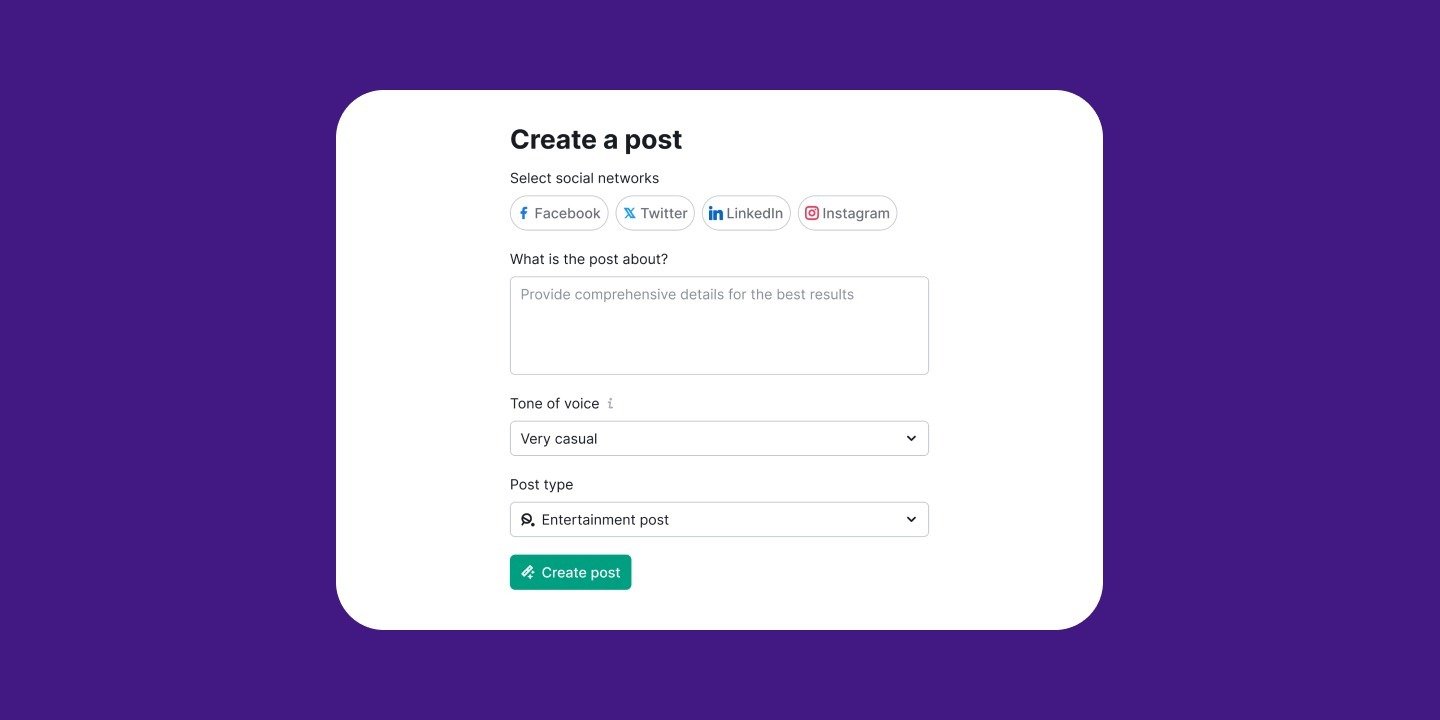 Make Social Media Posts With A Single Click Using ContentShake AI